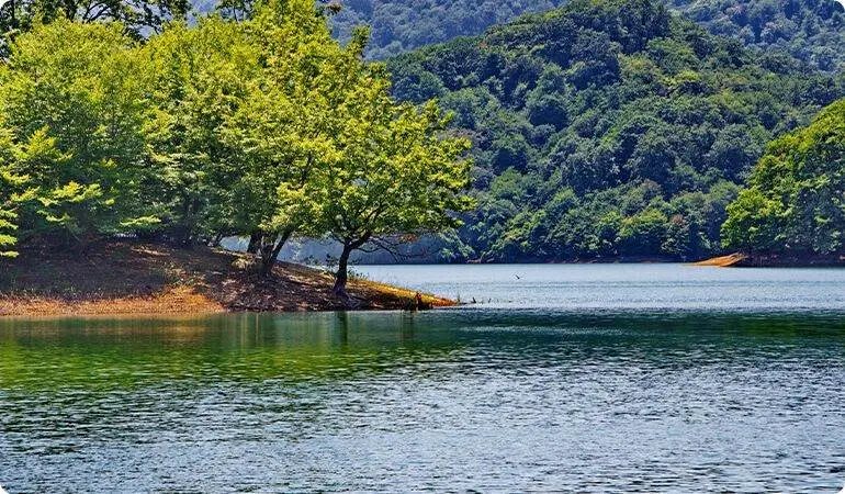 Lake Khanbulan near Lankaran