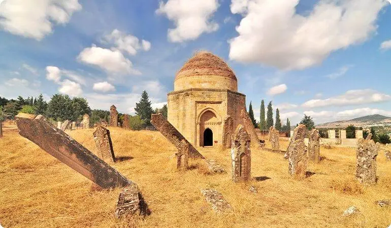 Yeddi Gunbaz royal tombs, Shamakhi