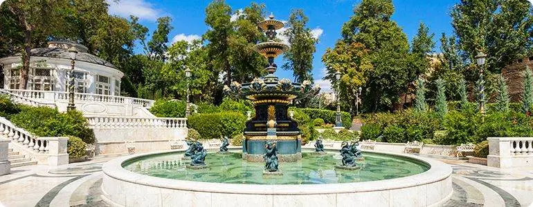 Baku Philharmonic Garden fountain